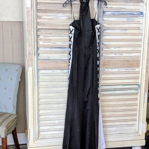 Black and White evening dress